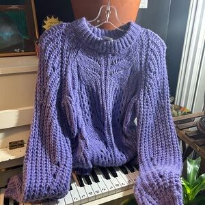 Y.A.S. Lavender Purple Knit Sweater Medium